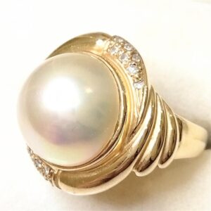 ダイヤモンド MD( 0.13ct K14 マヴェパール付き リング 買取相場