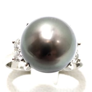 パール P(11.0㎜ ダイヤモンド MD(0.02ct Pt900 リング 買取相場