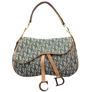 ディオール(Dior) ハンドバッグ ダブルサドルバッグ トロッター キャンバス カーキ ABランク 買取相場