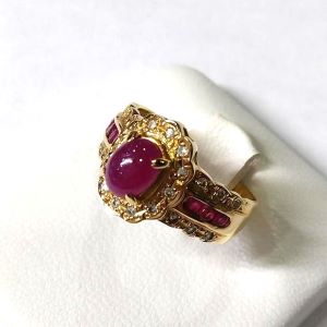 ルビー R(1.30ct ダイヤモンド MD(0.5ct K18 リング 買取相場