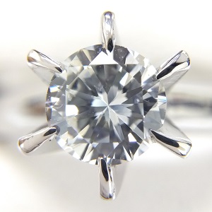 ダイヤモンド D(0.65ct H SI1 Pt900 リング 買取相場