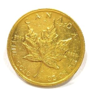 24金(K24) 投資用地金 メイプルリーフ1/4オンス金貨 買取相場-町田店(東京都町田市)｜金買取実績