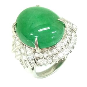 翡翠 J(20.42ct メレダイヤ MD(2.05ct Pt900 リング 買取相場