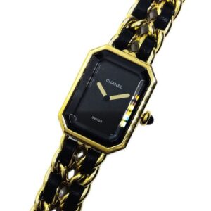 シャネル(CHANEL) プルミエールXL H0001 ブラック文字盤 レザー×GPクォーツ 買取相場