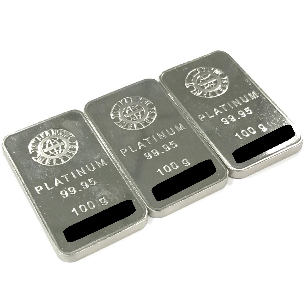 田中貴金属インゴット100g×3