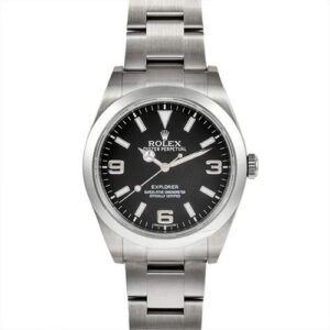 ロレックス(ROLEX) エクスプローラーI 214270 ランダムシリアル ブラック文字盤 SS×SS ABランク 買取相場