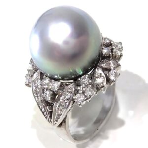パール P(10.4mm ダイヤモンド MD(0.49ct Pt900 リング 買取相場