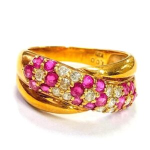 ルビー R(1.00ct ダイヤモンド MD(0.3ct K18 リング 買取相場