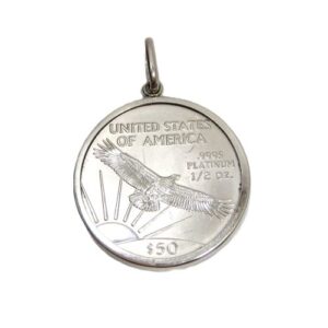 プラチナ1000(Pt1000) プラチナ900(Pt900) アクセサリー イーグル金貨 1/2oz トップ 買取相場