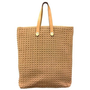 エルメス(HERMES) トートバッグ アメダバGM ブラウン コットンキャンバス×レザー Bランク 買取相場