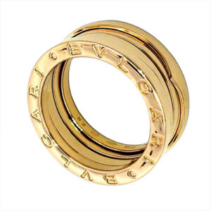 ブルガリ(BVLGARI) ビーゼロワン 3バンド リング 指輪 #53 K18YG 9.5g イエローゴールド Aランク 買取相場