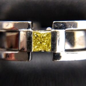 イエローダイヤモンド YD(0.244ct FLY VS1 Faint K18WG リング 買取相場
