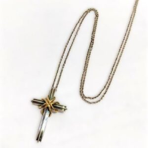 ティファニー(Tiffany&Co) ネックレス シグネチャー クロス SV925 K18 Bランク 買取相場