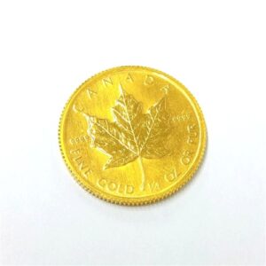 24金(K24) 投資用地金 メイプルリーフ金貨1/4オンス 買取相場