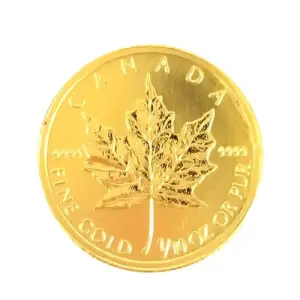 24金(K24) 投資用地金 メイプルリーフ金貨 1/10オンス 買取相場