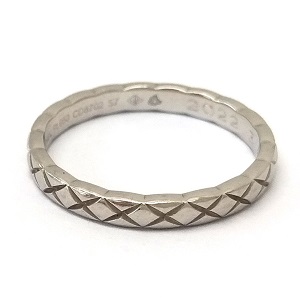 シャネル(CHANEL) アクセサリー ココクラッシュリング Pt950 16.5号 私的刻印 買取相場