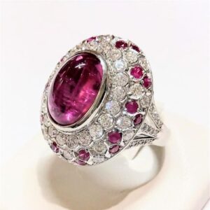 ルビー R(6.13ct ダイヤモンド MD(1.8ct MR(0.9ct Pt900 リング 買取相場