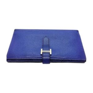 エルメス(Hermès) 財布 ベアンスフレ シェーブル ネイビー Bランク 買取相場