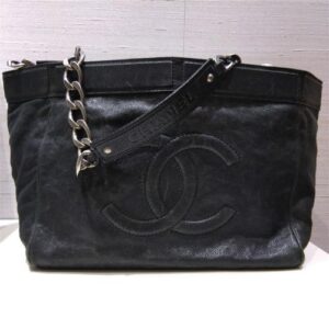 シャネル(CHANEL) チェーントートバッグ キャビアスキン ココマーク 11番台 Bランク 買取相場