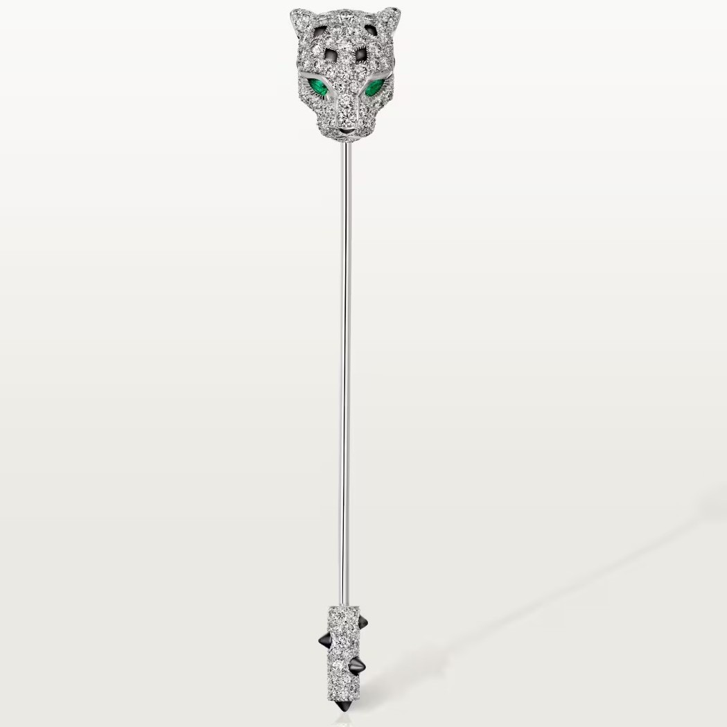 カルティエ パンテール ドゥ カルティエ ブローチ パヴェセッティング WG N5300310 画像