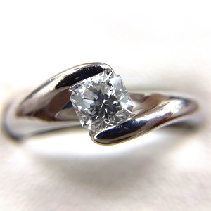 ダイヤモンド D(0.377ct I フランダースブリリアントカット Pt900 リング 買取相場