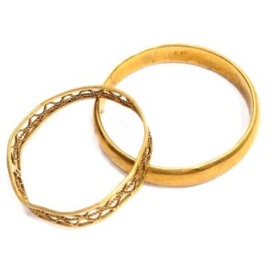 18金(K18) アクセサリー リング 2点 買取相場