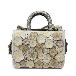 COACH(コーチ) ローグ25 カラーブロック ウィズ ティー ローズ アンド スネークスキン ディテール C8511 Aランク 買取相場