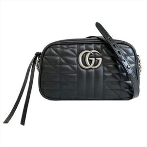 グッチ(GUCCI) ハンドバッグ GGマーモント スモールカメラバッグ レザー 447632 ABランク 買取相場