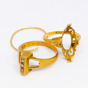 18金(K18) アクセサリー リング 3点 買取相場