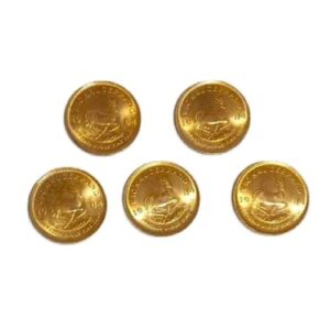 22金(K22) 投資用地金 クルガーランド金貨1/10oz 5枚 買取相場