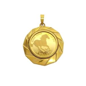 24金(K24) 18金(K18) コンビ ツバルホース金貨 1/10oz トップ 買取相場