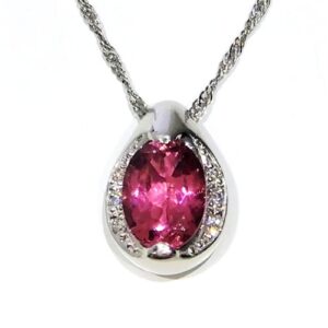 トルマリン(1.72ct ダイヤモンド MD(0.06ct PT850 PT900 ネックレス 買取相場