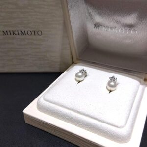 ミキモト(MIKIMOTO) パール P(8.1mm K18WG ピアス 買取相場