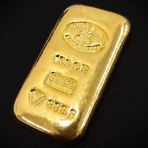 24金(K24) 投資用地金 スイスバンク100ｇ 買取相場