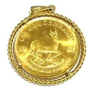 22金(K22) 18金(K18) コンビ クルーガーランド金貨 1/4oz トップ 買取相場