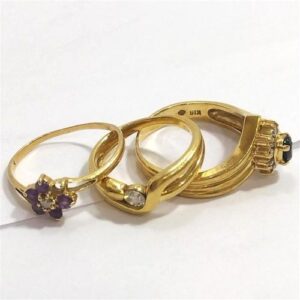 18金(K18) アクセサリー リング 3点 買取相場