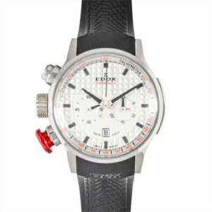 エドックス(EDOX) 10302 クロノラリー クロノグラフ 腕時計 ホワイト文字盤 メンズ BCランク 買取相場