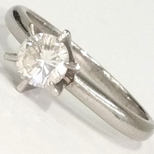 ダイヤモンド D(0.43ct I SI1 リング PT850 リング 買取相場