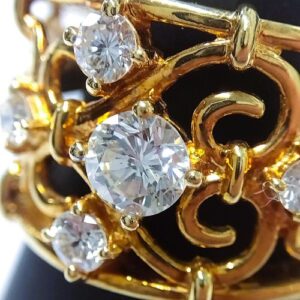 ダイヤモンド D(0.3ct I SI1 メレダイヤモンドMD(0.44ct リング 買取相場