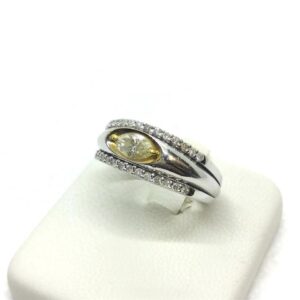 ダイヤモンド D(0.422ct メレダイヤ MD(0.25ct K18WG Pt850 リング 買取相場