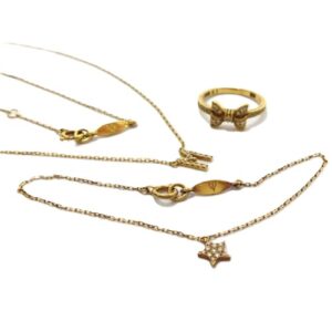18金(K18) アクセサリー ネックレス ブレスレット リング 買取相場