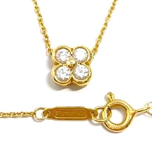 ティファニー(Tiffany&Co) K18YG ネックレス ベゼルセット 4Pダイヤモンド 買取相場