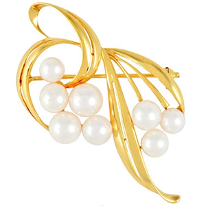 ミキモト(MIKIMOTO) K18 アコヤ 5.5mm～7.0mm ブローチ 買取相場