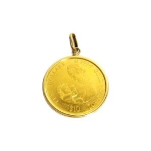24金(K24) 18金(K18) コンビ　アクセサリー リッタの聖母金貨 1/10oz 金貨トップ 買取相場