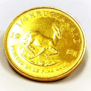 22金(K22) 投資用地金 クルーガーランド金貨1/4オンス 買取相場