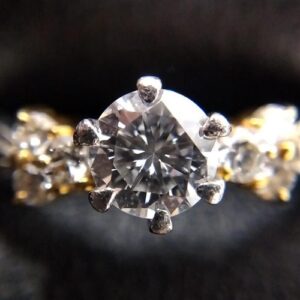 ダイヤモンド D(0.289ct H SI1 Pt900 K18 リング 買取相場