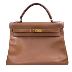 エルメス(Hermès) ケリー32 ナチュラル ゴールド金具 Z刻印 Cランク イニシャル有 買取相場