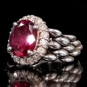 トルマリン メレダイヤモンド T(3.04ct MD(0.5ct PT900 リング 買取相場