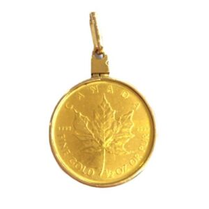 24金(K24) 18金(K18) コンビ メイプルリーフ1/2oz トップ 買取相場