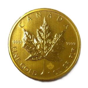 24金(K24) 投資用地金 メイプルリーフ金貨 1/4オンス 買取相場